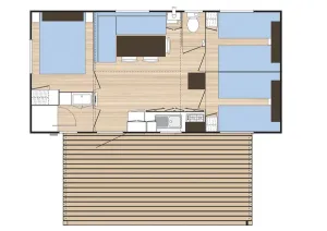 Plan Mobil Home Espace 3 chambres