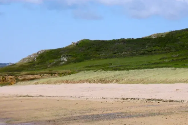 Plage sur Les Pieux dans la Manche, Normandie
