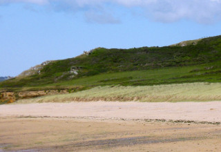 Plage sur Les Pieux dans la Manche, Normandie