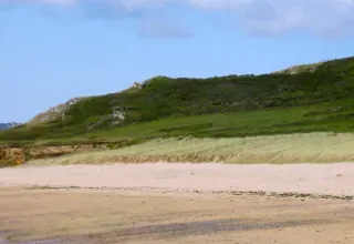 Plage sur Les Pieux dans la Manche, Normandie
