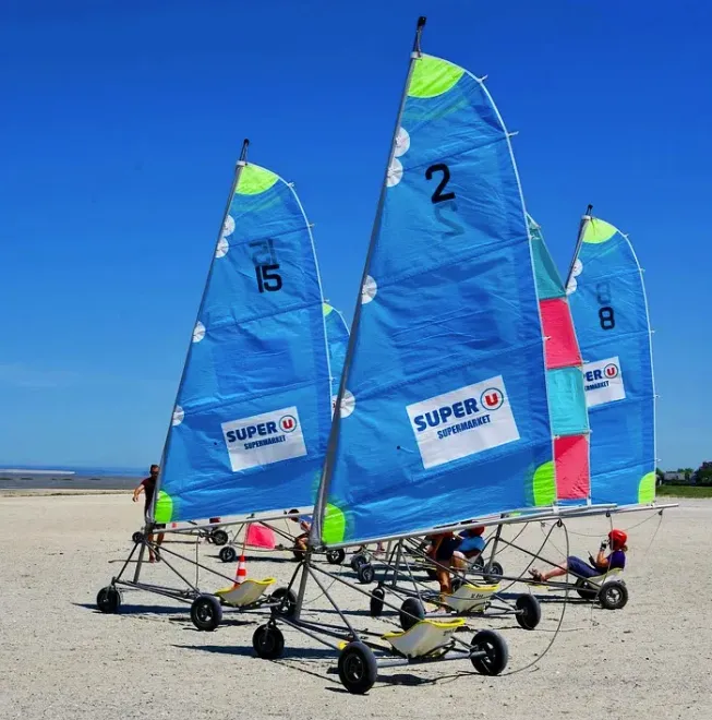 Chars à voile plage Saint-Gilles-Croix-de-Vie, Vendée