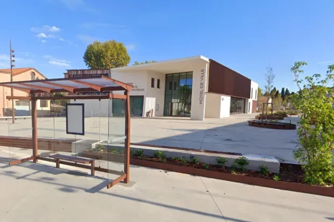 Hotel de ville de Portiragnes dans l'Hérault, Occitanie