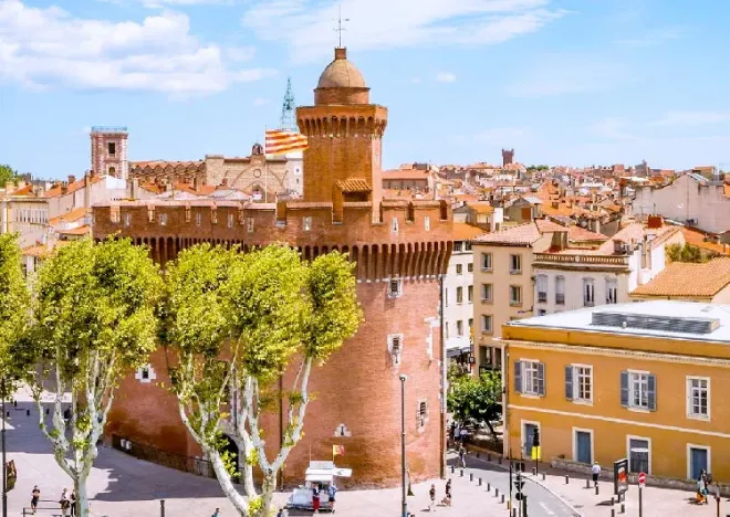 Le Castillet à Perpignan dans les Pyrénées-Orientales