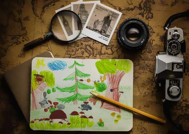 Créer un carnet de voyage avec son enfant