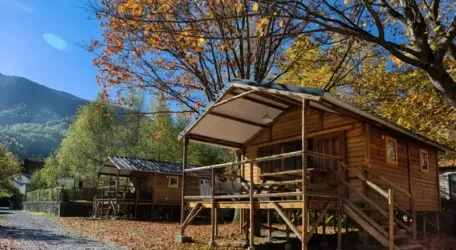 Cabane sur pilotis 2 Chambres TV - 5 Pers.