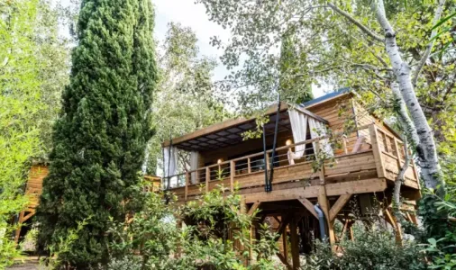 Lodge Kabane sur pilotis Clim 3 Chambres TV - 6 Pers.