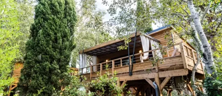 Lodge Kabane sur pilotis Clim 3 Chambres TV - 6 Pers.
