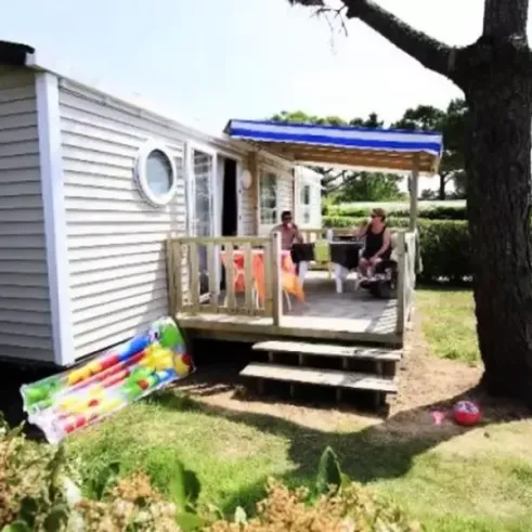 Mobil Home Family 3 Chambres TV - 6 Pers. - Camping le Moténo avec balcon et piscine gonflable