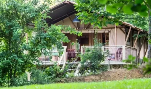 Tente Lodge Safari Wood 2 Chambres - 5 Pers.