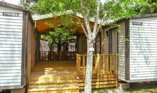 Mobil Home Aqua Tribu 6 Chambres - 12 Personnes - Terrasse semi-couverte