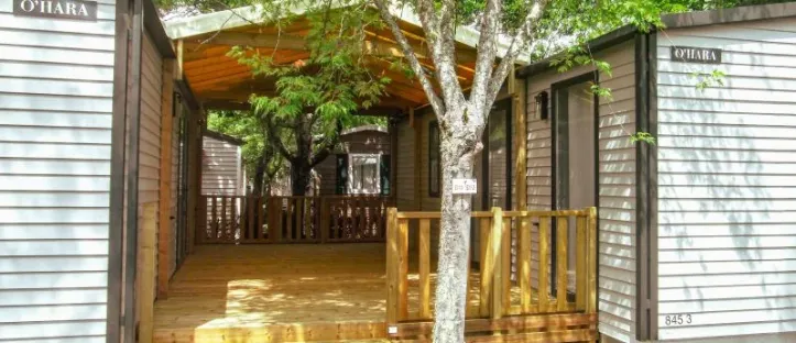 Mobil Home Aqua Tribu 6 Chambres - 12 Personnes - Terrasse semi-couverte