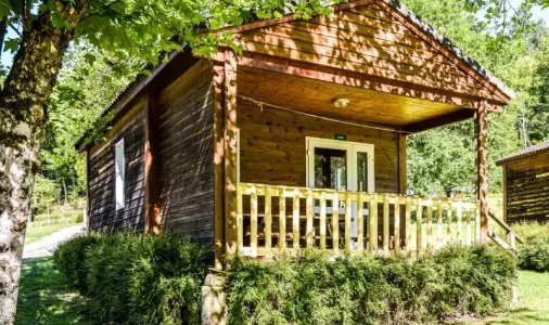 Chalet bois Arbres 4 Personnes