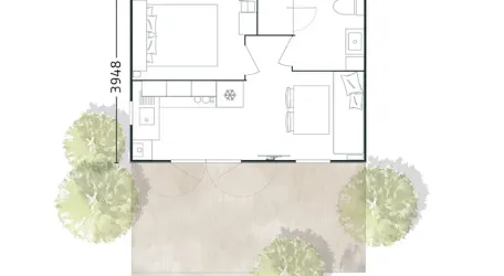 Mobil Home Studio  2 Personnes