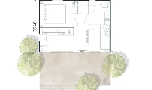 Mobil Home Studio 2 Personnes