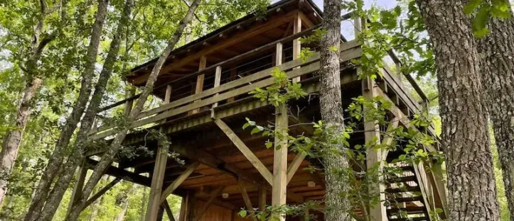 Cabane Perchée Jacuzzi 2 Chambres - 6 Personnes