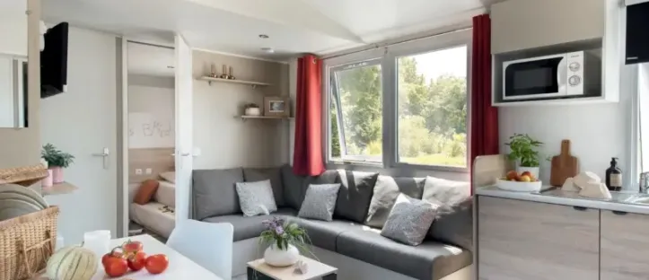 Mobil Home Grand Luxe 3 Chambres – 6/8 Personnes