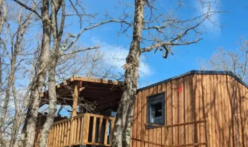 Mobil Home Cabane 2 Chambres – 4 Personnes