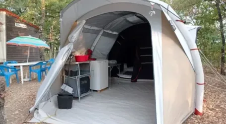 Tente équipée 2 Chambres – 4 Personnes (Dim)