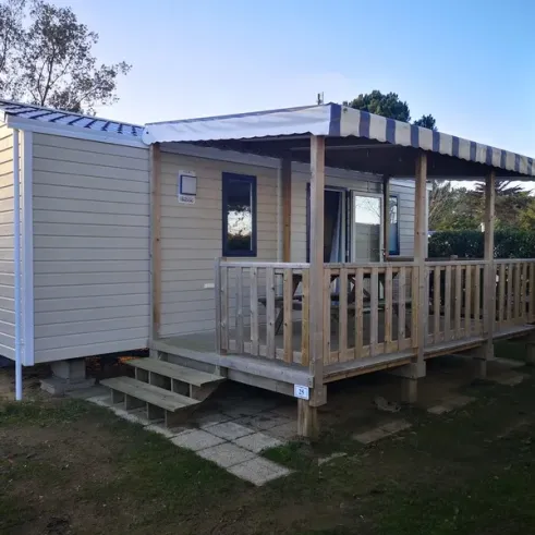 Mobil Home Bahia Confort+ 2CH 4P Camping La Frétille extérieur