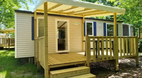 Mobil Home Aqua 3 Chambres - 6 Personnes - Terrasse semi-couverte