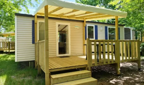 Mobil Home Aqua 3 Chambres - 6 Personnes - Terrasse semi-couverte