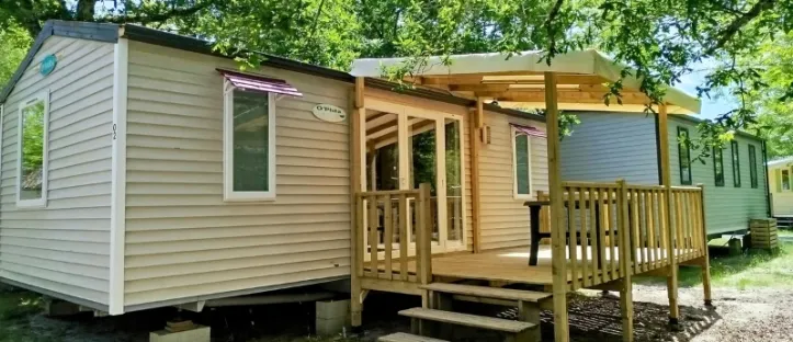 Mobil Home Aqua Espace 2 Chambres - 4/6 Personnes - Terrasse semi-couverte 