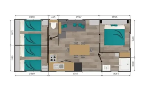 Mobil Home Confort+ 3CH – 6P