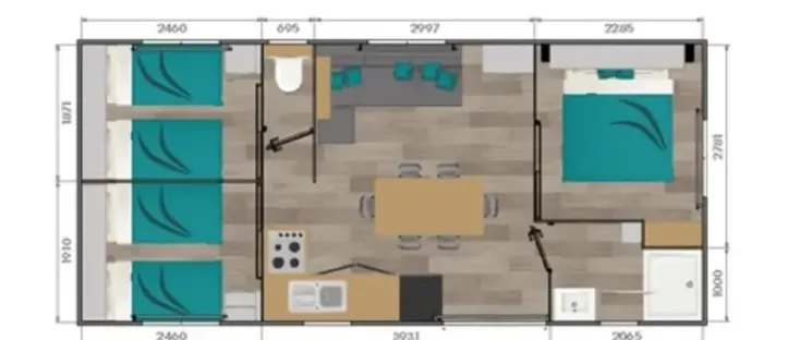Mobil Home Confort+ 3CH – 6P