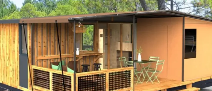 Tiny Lodge 2 Chambres - 5 Personnes