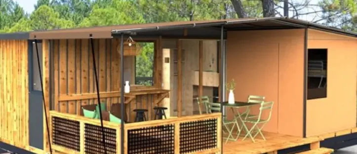 Tiny Lodge 2 Chambres - 5 Personnes