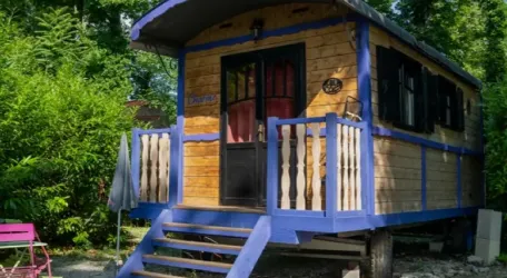 Roulotte-Gîte Premium 2 Chambres - 5 Personnes