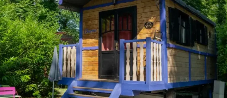 Roulotte-Gîte Premium 2 Chambres - 5 Personnes