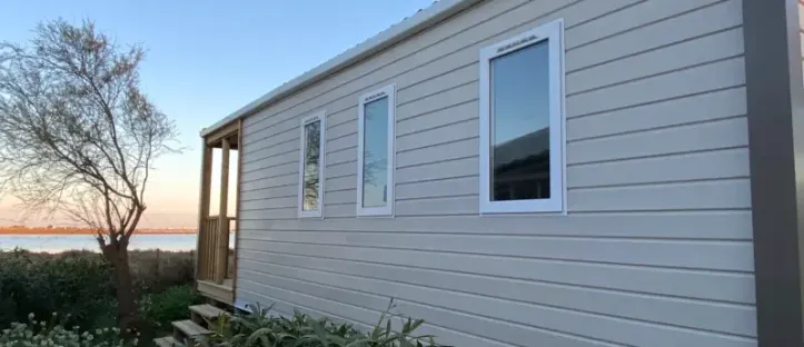 Mobil Home Loggia Bay 2 Chambres - 4 Personnes Vue étang