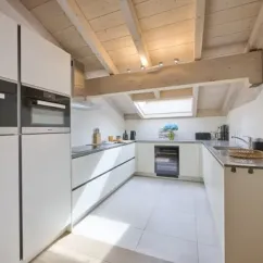 Cuisine moderne du Penthouse avec Sauna 4CH - 8P - Parc AlpChalets Portes du Soleil