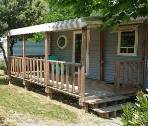 Mobil Home O'Hara Premium 3CH - 6P - Camping Le Sous Bois avec véranda en bois