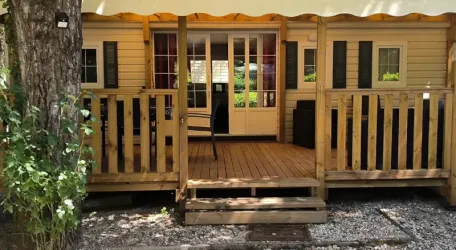 Mobil Home Aqua 3 Chambres - 6/8 Personnes - Terrasse semi-couverte