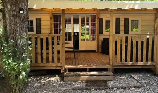 Mobil Home Aqua 3 Chambres - 6/8 Personnes - Terrasse semi-couverte