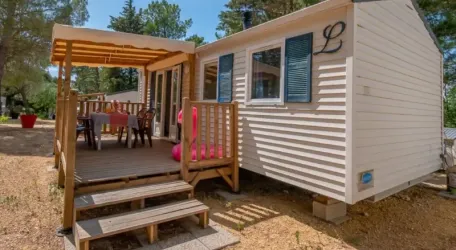 Mobil Home Aqua 2 Chambres - 4 Personnes - Terrasse semi-couverte
