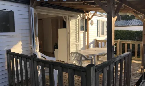 Mobil Home Aqua 3 Chambres 6 Personnes Terrasse Semi-Couverte