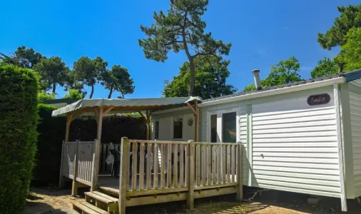 Mobil Home Aqua 2 Chambres 4/6 Personnes Terrasse Semi-Couverte