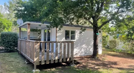 Mobil Home Aqua 2 chambres 4 personnes Terrasse Semi-Couverte