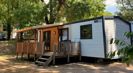 Mobil Home Aqua 2 Chambres - 4/5 Personnes - Terrasse semi-couverte