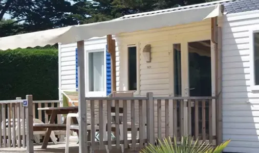 Mobil Home Aqua 2 Chambres - 4/6 Personnes - Terrasse semi-couverte