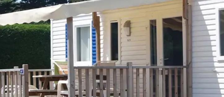 Mobil Home Aqua 2 Chambres - 4/6 Personnes - Terrasse semi-couverte