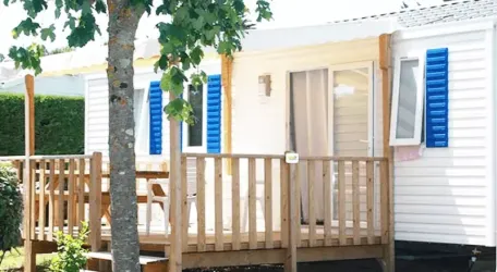 Mobil Home Aqua 3 Chambres - 6/8 Personnes - Terrasse semi-couverte - TV