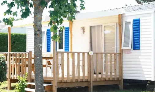 Mobil Home Aqua 3 Chambres - 6/8 Personnes - Terrasse semi-couverte - TV