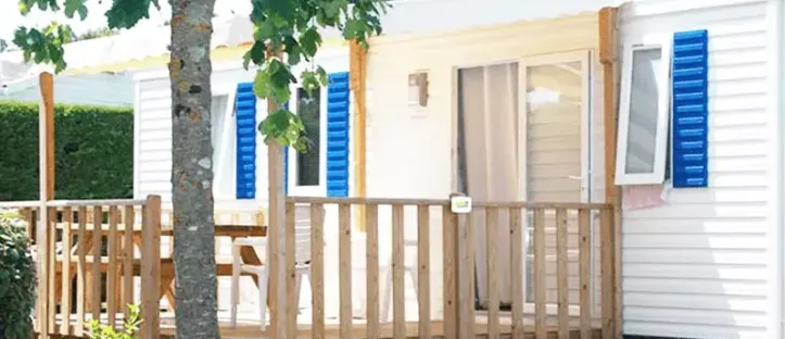 Mobil Home Aqua 3 Chambres - 6/8 Personnes - Terrasse semi-couverte - TV