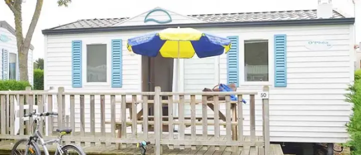 Mobil Home Aqua 2 Chambres - 4 Personnes - Terrasse semi-couverte