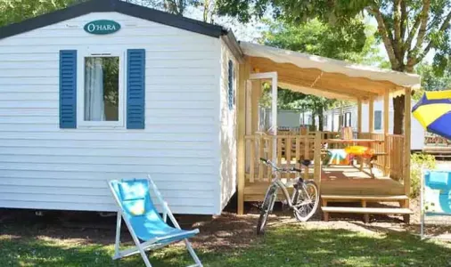 Mobil Home Aqua 2 Chambres - 4/6 Personnes - Terrasse semi-couverte - TV