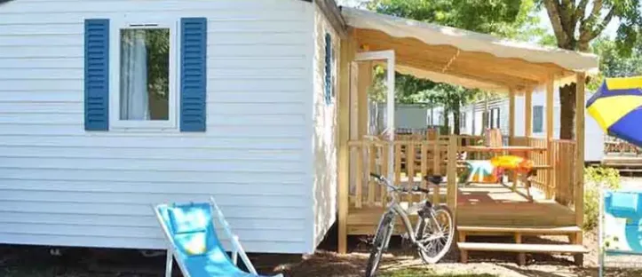 Mobil Home Aqua 2 Chambres - 4/6 Personnes - Terrasse semi-couverte - TV